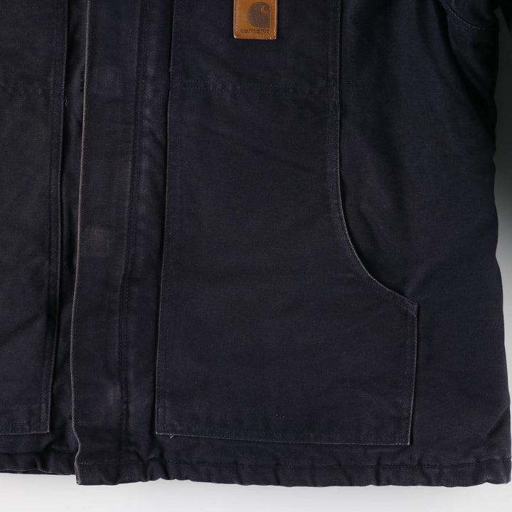 2000'S Carhartt Traditional Duck Work Jacket, Men's XXL cotton navy blue type Vintage Second Hand