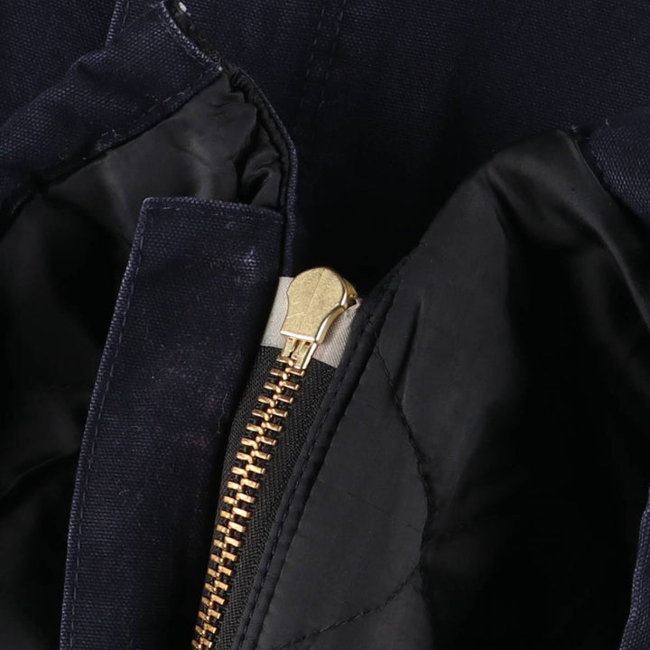 Oversized 2000'S Carhartt Traditional Padded Duck Work Jacket, Men's Size XXXL cotton navy blue type Vintage Second Hand