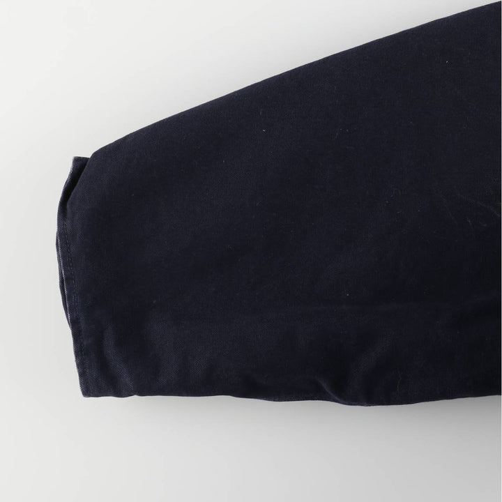 Oversized 2000'S Carhartt Traditional Padded Duck Work Jacket, Men's Size XXXL cotton navy blue type Vintage Second Hand