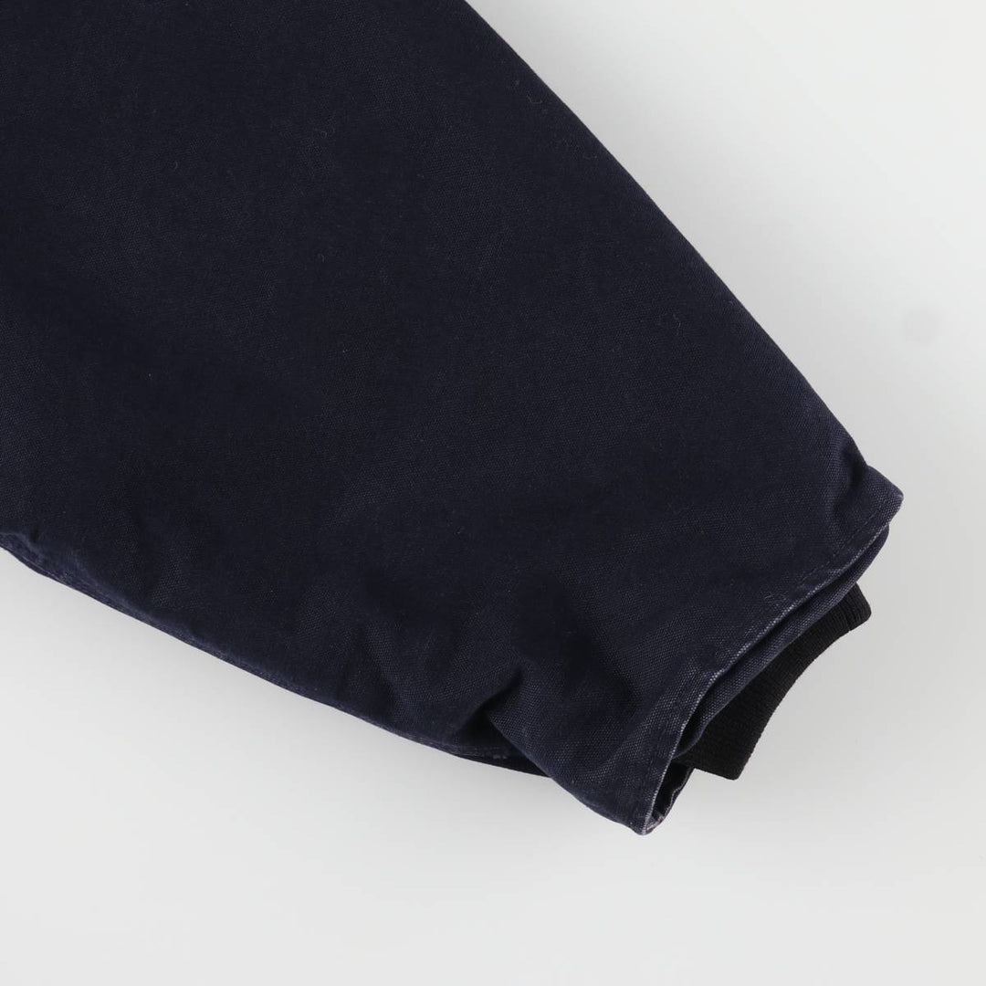 Oversized 2000'S Carhartt Traditional Padded Duck Work Jacket, Men's Size XXXL cotton navy blue type Vintage Second Hand