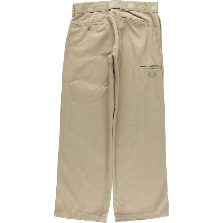 Dickies Loose Fit Double Knee Work Pants Men's W32 polyester Beige type Vintage Second Hand