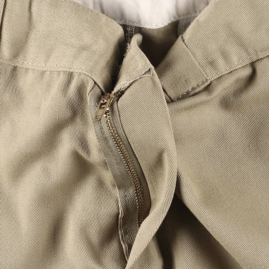 Dickies Loose Fit Double Knee Work Pants Men's W32 polyester Beige type Vintage Second Hand