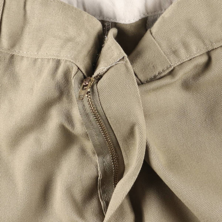 Dickies Loose Fit Double Knee Work Pants Men's W32 polyester Beige type Vintage Second Hand