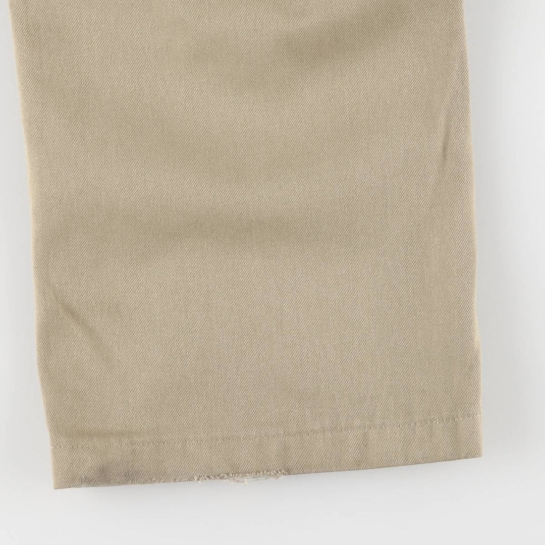 Dickies Loose Fit Double Knee Work Pants Men's W32 polyester Beige type Vintage Second Hand