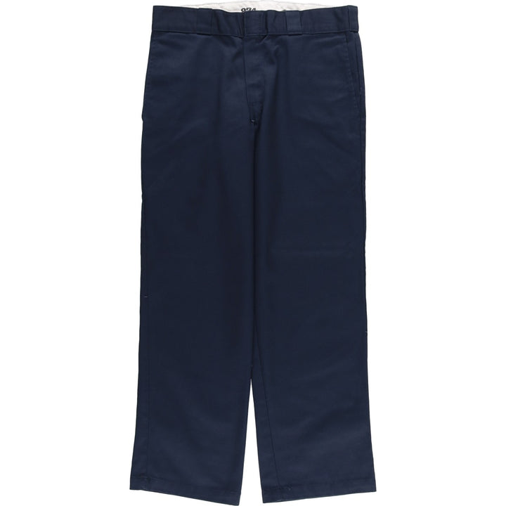 Dickies 874 Original Fit Work Pants for Men, W32 equivalent polyester navy blue type Vintage Second Hand