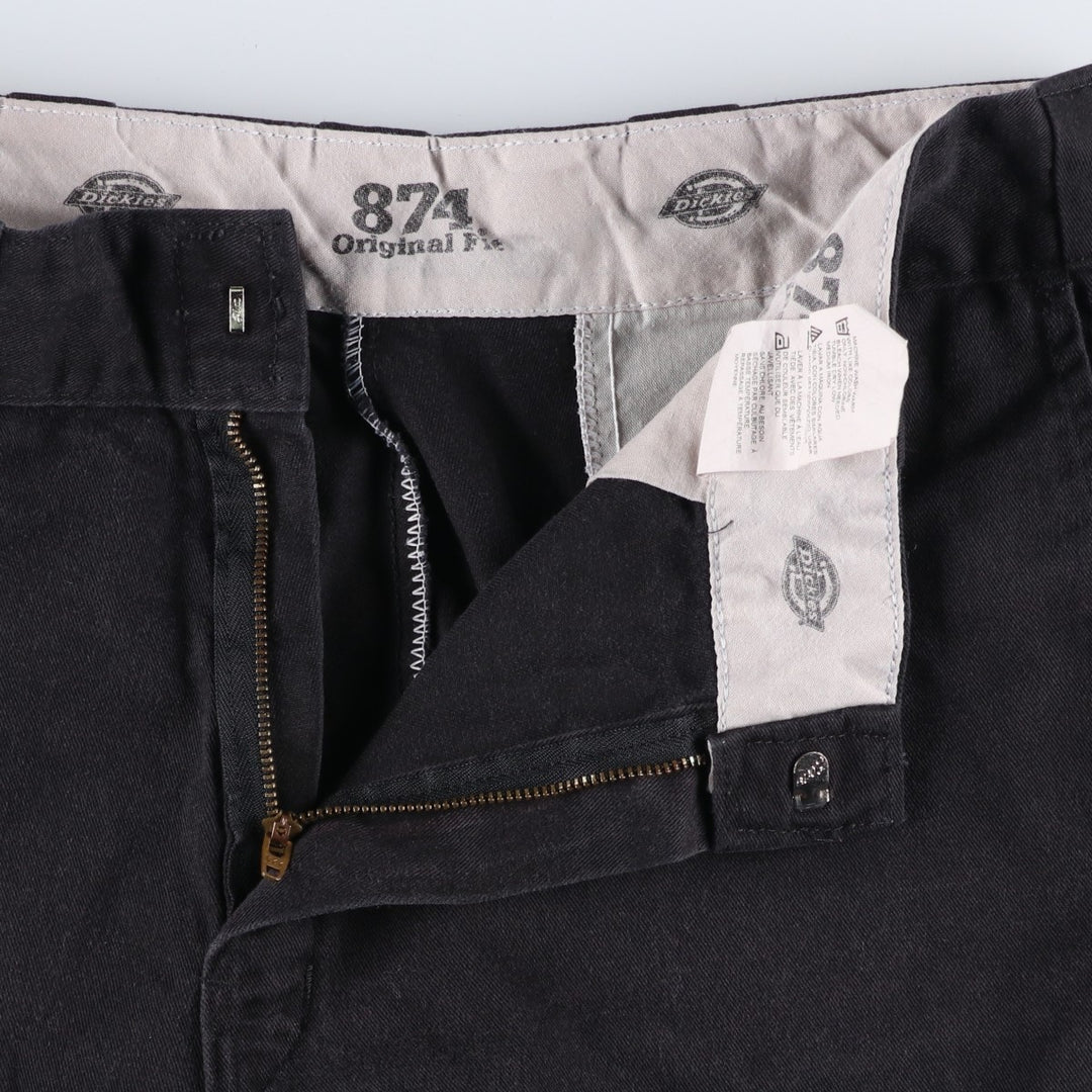 Dickies 874 Original Fit Work Pants, Men's, Size W34 polyester black type Vintage Second Hand