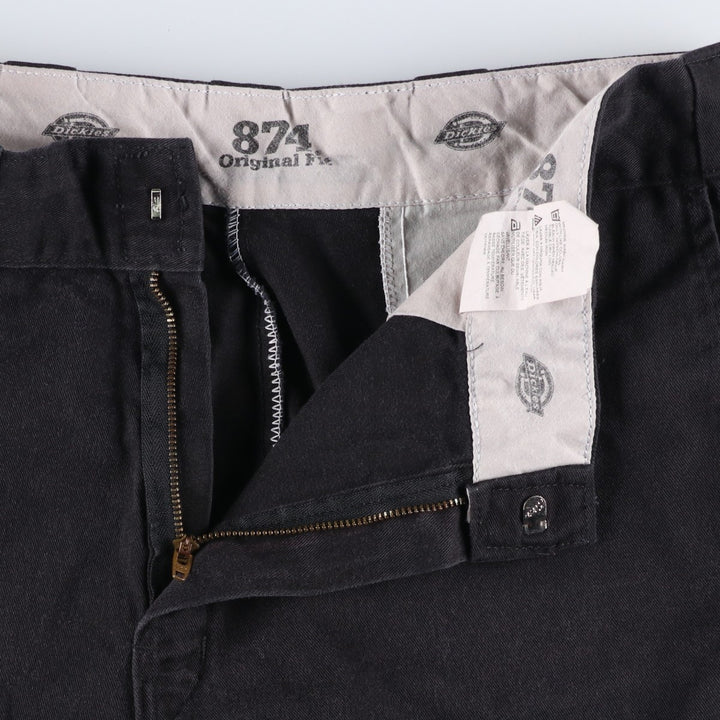 Dickies 874 Original Fit Work Pants, Men's, Size W34 polyester black type Vintage Second Hand