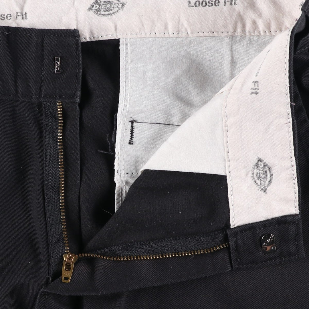 Dickies Loose Fit Double Knee Work Pants Men's W30 equivalent polyester black type Vintage Second Hand