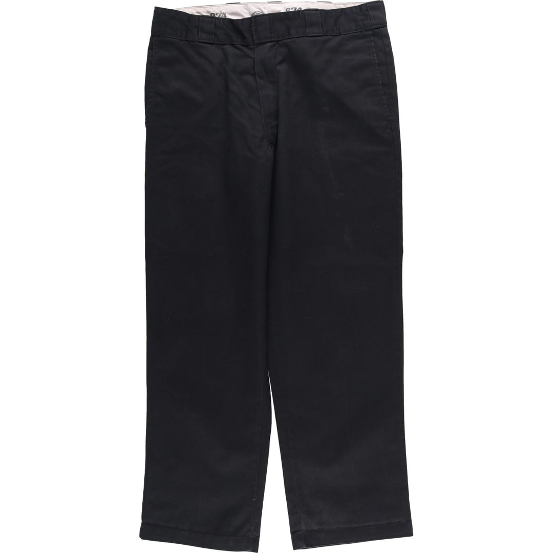 Dickies 874 Original Fit Work Pants, Men's, Size W35 polyester black type Vintage Second Hand