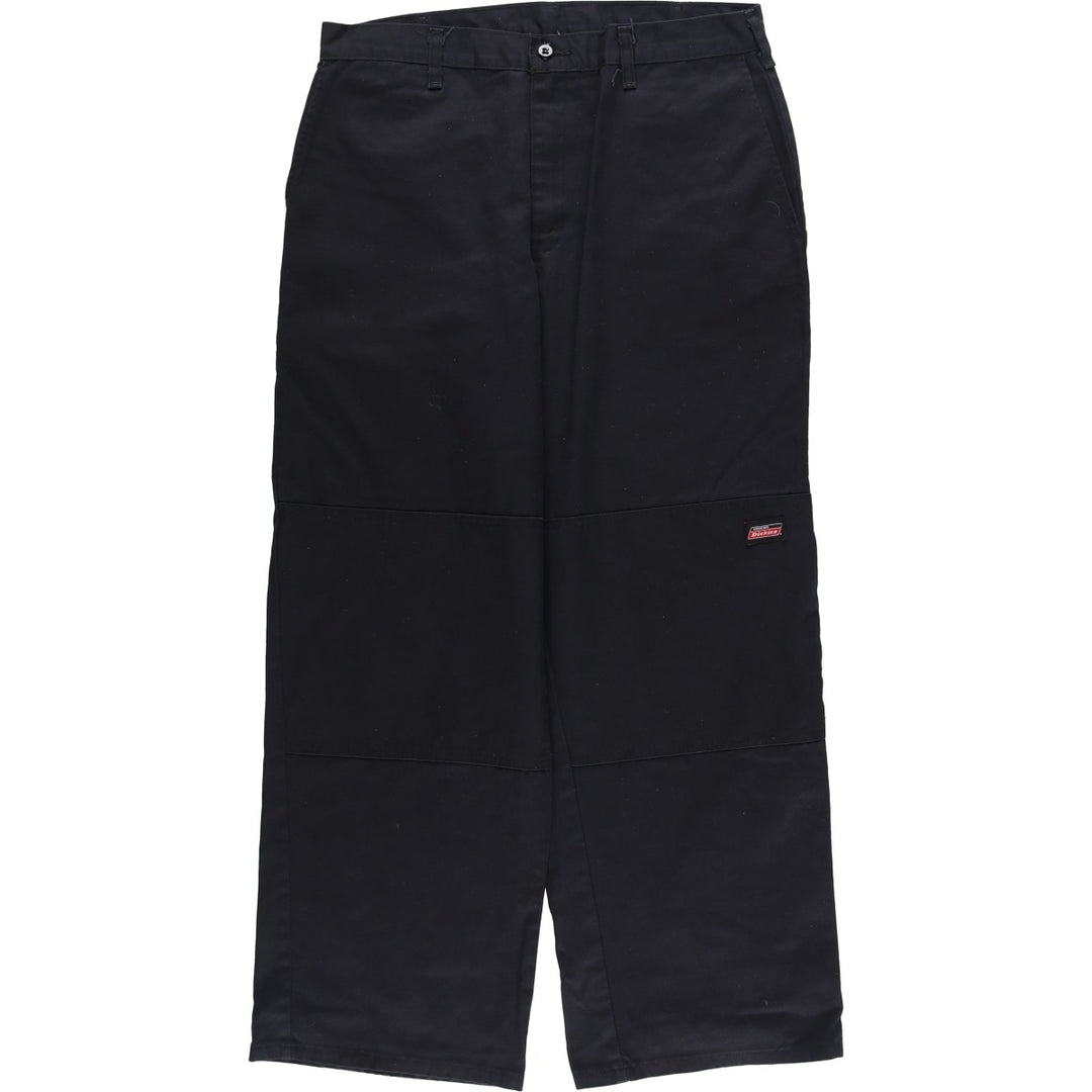 Dickies Double Knee Work Pants Men's W33 polyester black type Vintage Second Hand
