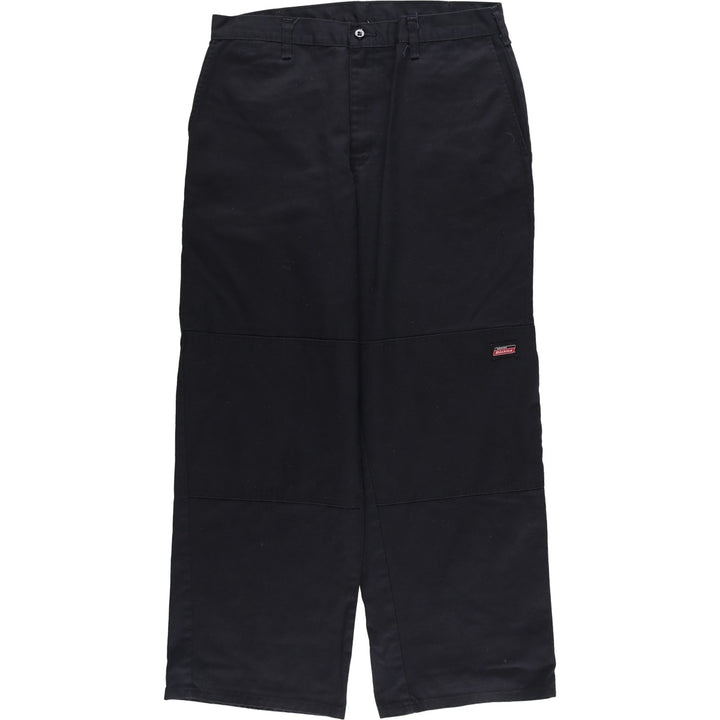 Dickies Double Knee Work Pants Men's W33 polyester black type Vintage Second Hand
