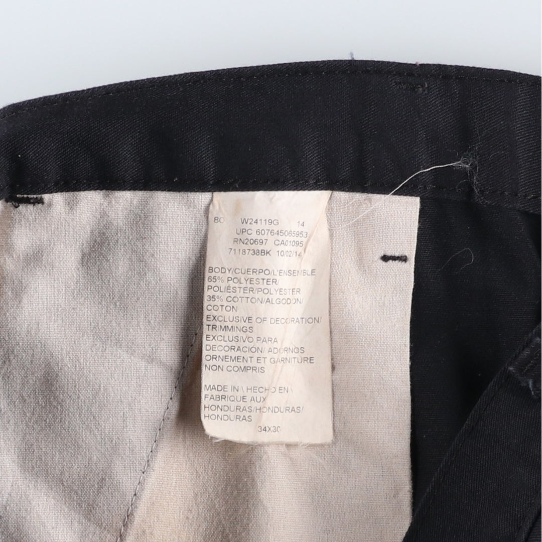 Dickies Double Knee Work Pants Men's W33 polyester black type Vintage Second Hand