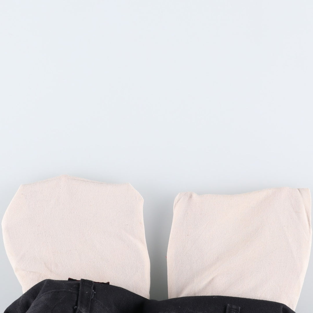 Dickies Double Knee Work Pants Men's W33 polyester black type Vintage Second Hand