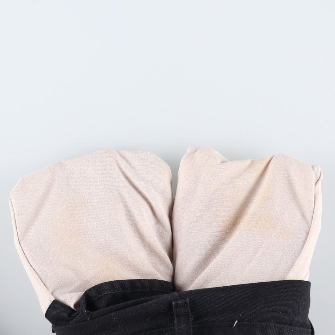 Dickies Double Knee Work Pants Men's W33 polyester black type Vintage Second Hand