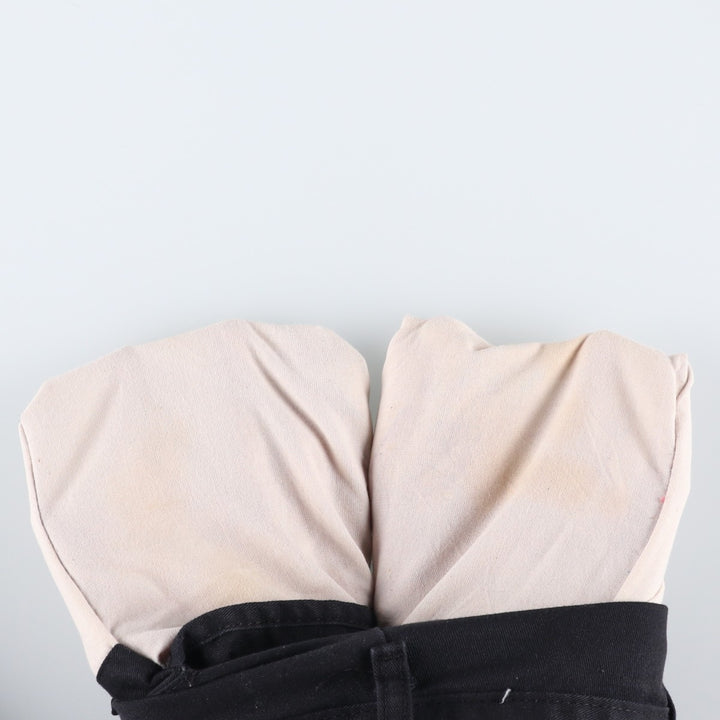 Dickies Double Knee Work Pants Men's W33 polyester black type Vintage Second Hand