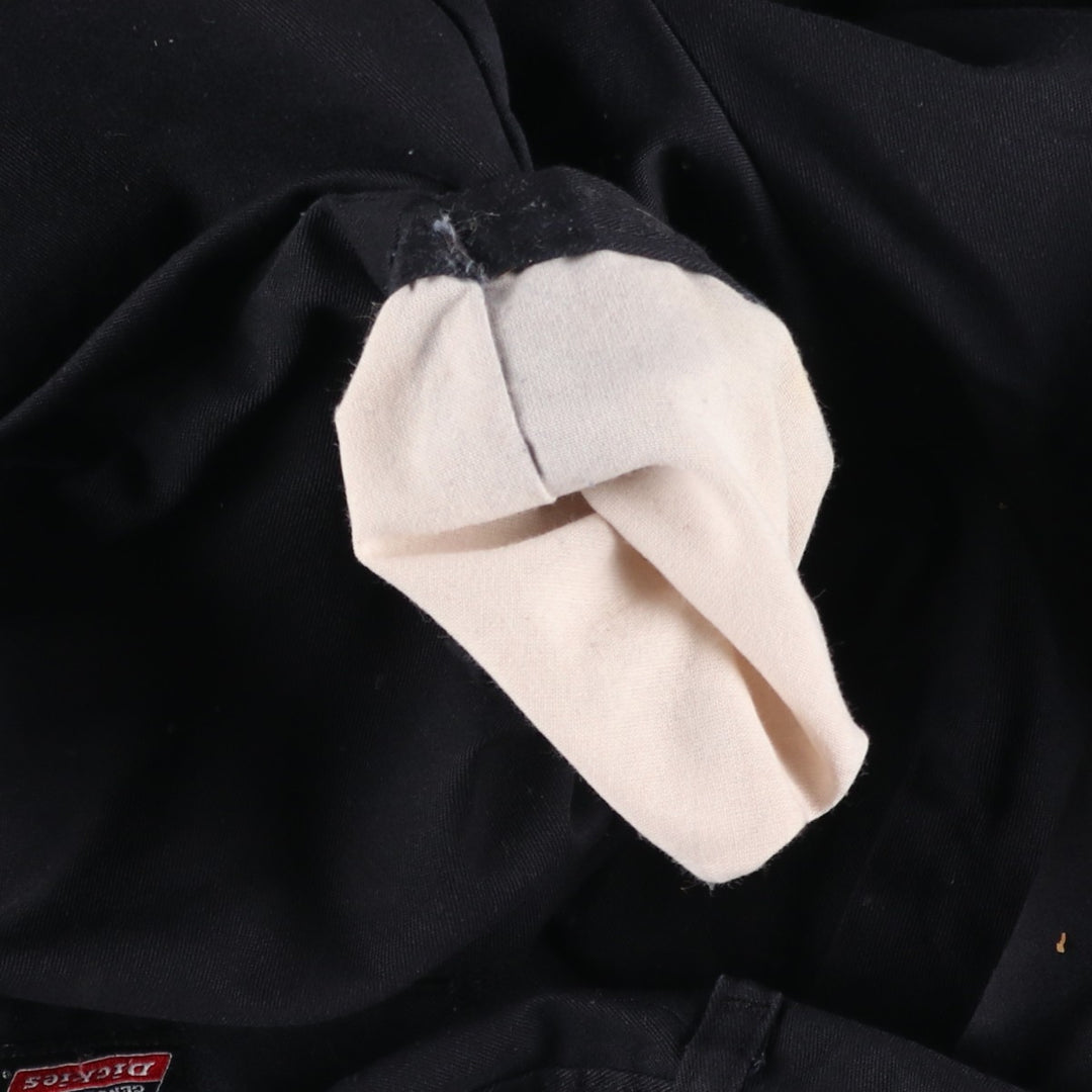 Dickies Double Knee Work Pants Men's W33 polyester black type Vintage Second Hand