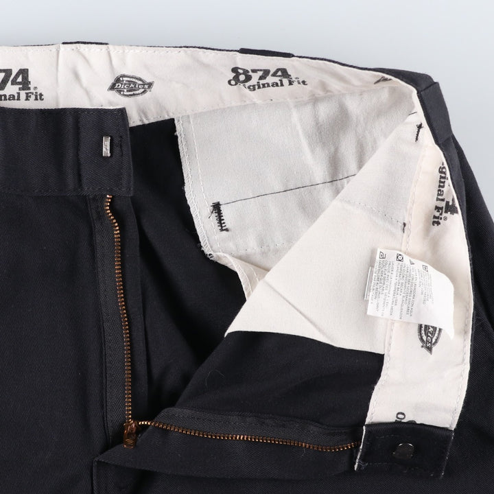 Dickies 874 Original Fit Work Pants, Men's, Size W33 polyester black type Vintage Second Hand