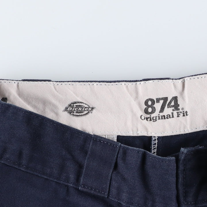 Dickies 874 Original Fit Work Pants, Men's, Size W33 unclear navy blue type Vintage Second Hand