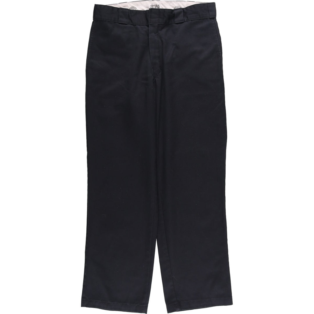Dickies 874 Original Fit Work Pants, Men's, Size W33 polyester black type Vintage Second Hand
