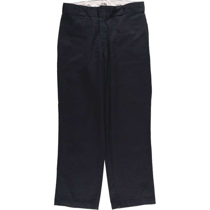 Dickies 874 Original Fit Work Pants, Men's, Size W33 polyester black type Vintage Second Hand