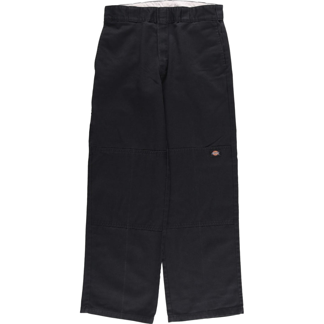 Dickies Loose Fit Double Knee Work Pants Men's W32 polyester black type Vintage Second Hand