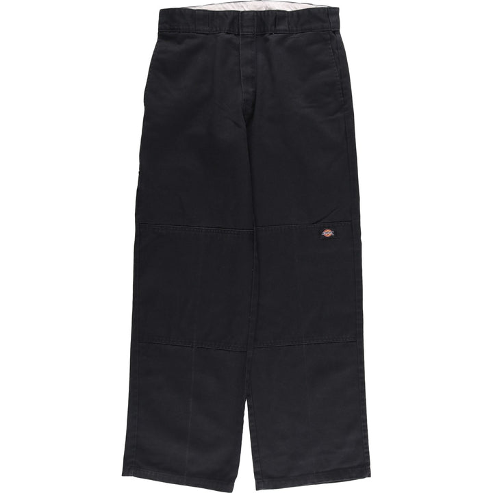 Dickies Loose Fit Double Knee Work Pants Men's W32 polyester black type Vintage Second Hand