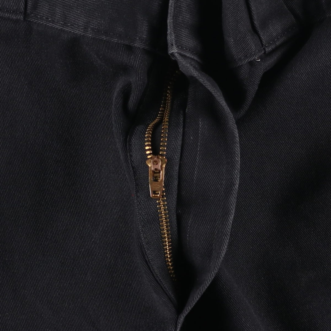 Dickies Loose Fit Double Knee Work Pants Men's W32 polyester black type Vintage Second Hand