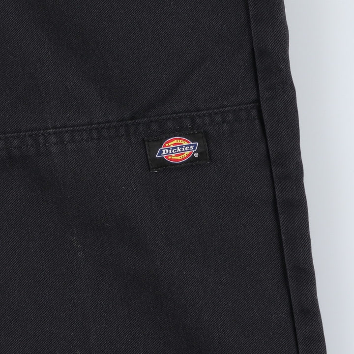Dickies Loose Fit Double Knee Work Pants Men's W32 polyester black type Vintage Second Hand