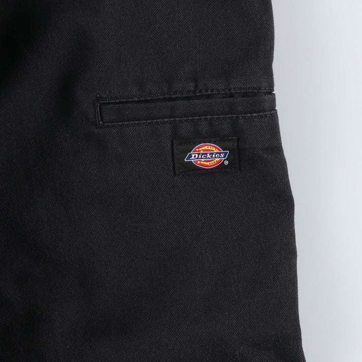 Dickies Loose Fit Double Knee Work Pants Men's W32 polyester black type Vintage Second Hand