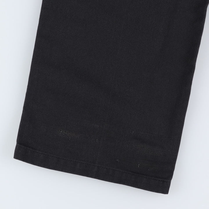 Dickies Loose Fit Double Knee Work Pants Men's W32 polyester black type Vintage Second Hand