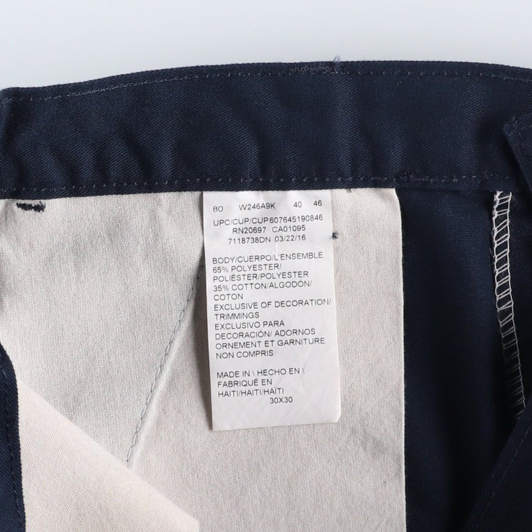 Dickies Double Knee Work Pants Men's W30 equivalent polyester navy blue type Vintage Second Hand