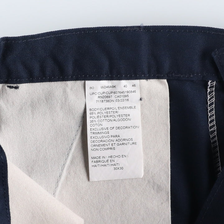 Dickies Double Knee Work Pants Men's W30 equivalent polyester navy blue type Vintage Second Hand