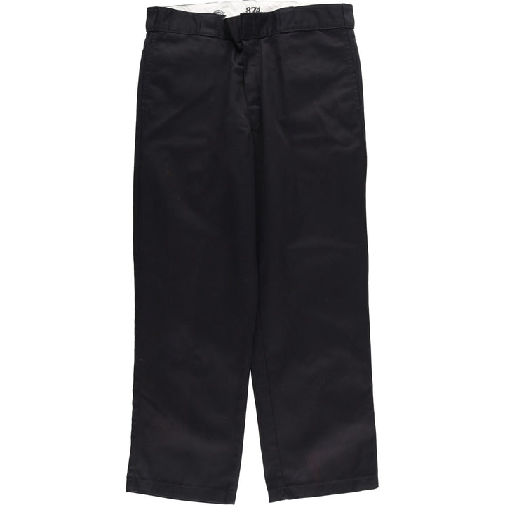 Dickies 874 Original Fit Work Pants for Men, W36 polyester black type Vintage Second Hand