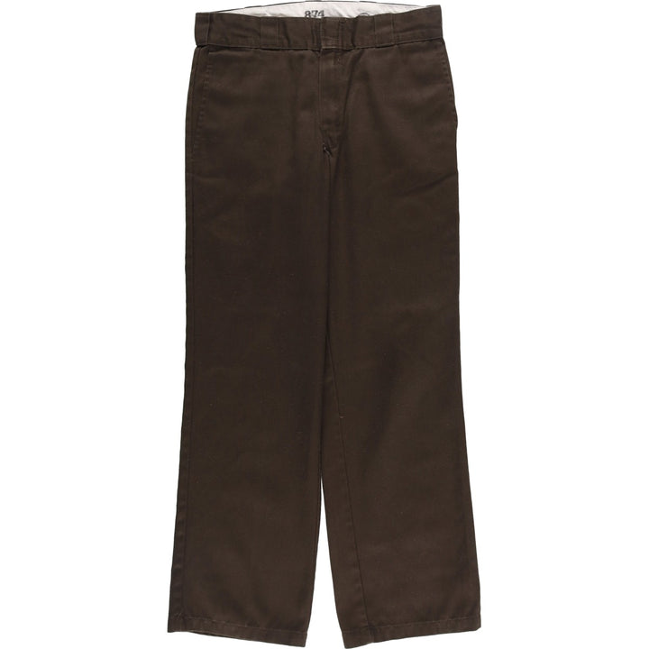 Dickies 874 Original Fit Work Pants, Men's, Size W30 polyester brown type Vintage Second Hand