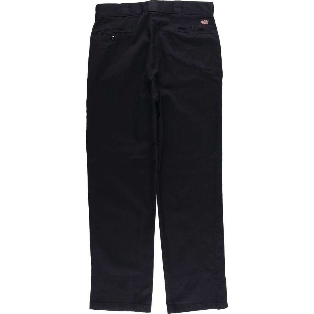 Dickies Men's Work Pants, Size W35 polyester black type Vintage Second Hand