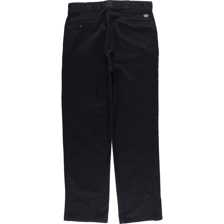 Dickies Men's Work Pants, Size W35 polyester black type Vintage Second Hand