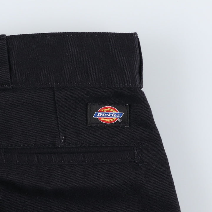 Dickies Men's Work Pants, Size W35 polyester black type Vintage Second Hand