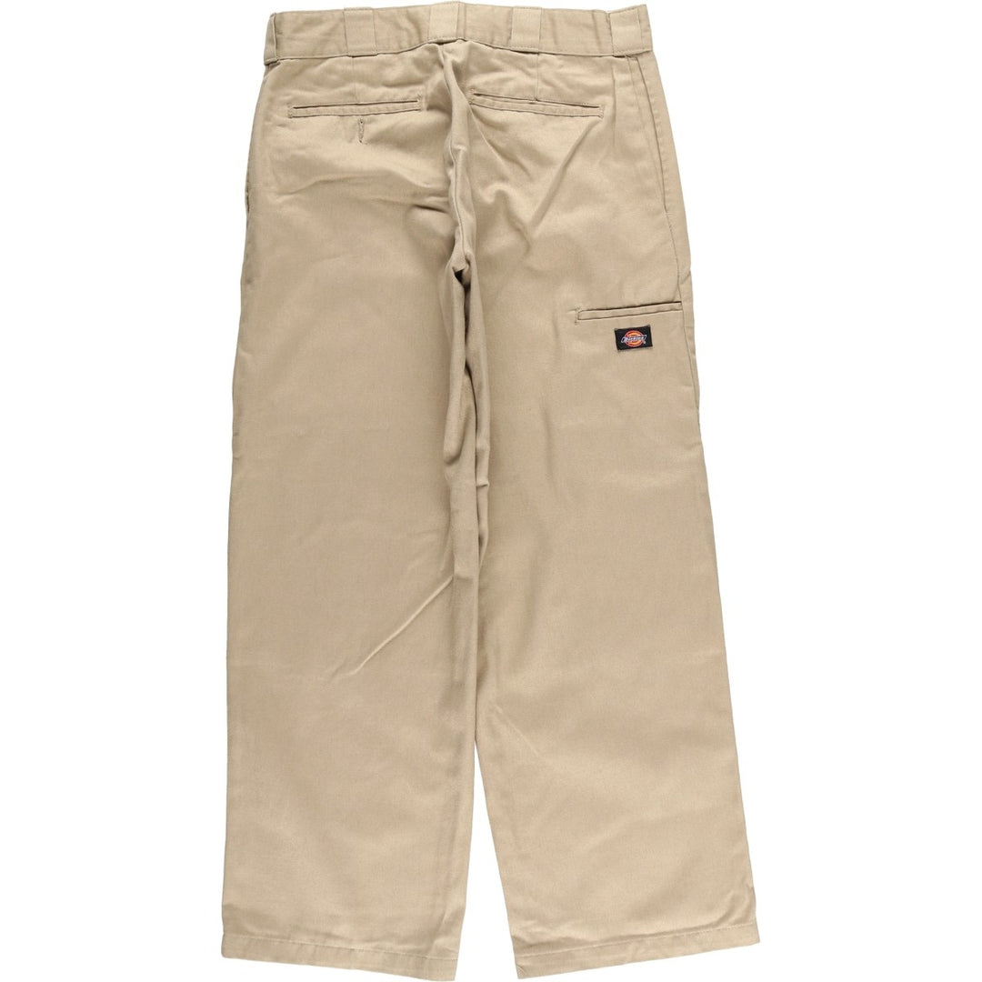 Dickies Loose Fit Double Knee Work Pants Men's W32 polyester Beige type Vintage Second Hand