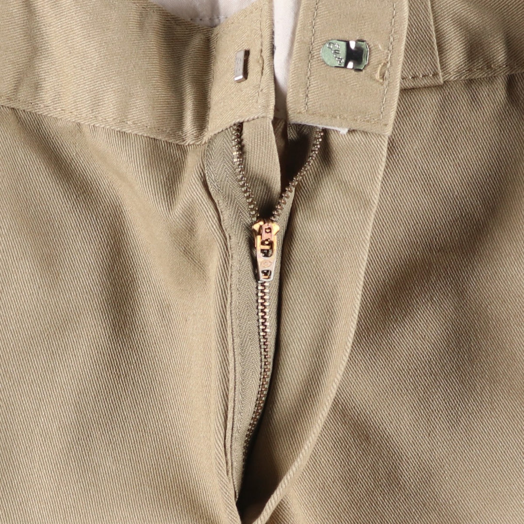 Dickies Loose Fit Double Knee Work Pants Men's W32 polyester Beige type Vintage Second Hand
