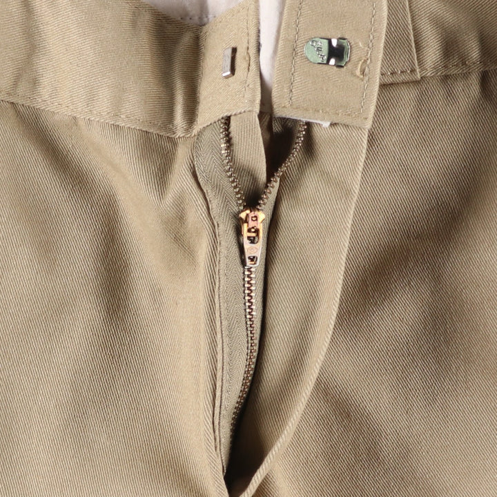 Dickies Loose Fit Double Knee Work Pants Men's W32 polyester Beige type Vintage Second Hand