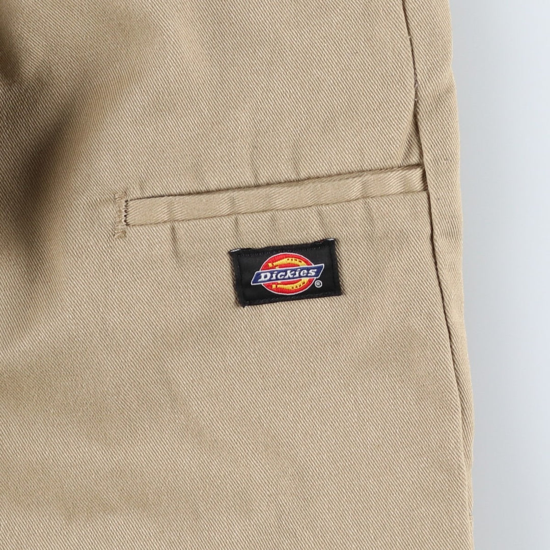 Dickies Loose Fit Double Knee Work Pants Men's W32 polyester Beige type Vintage Second Hand