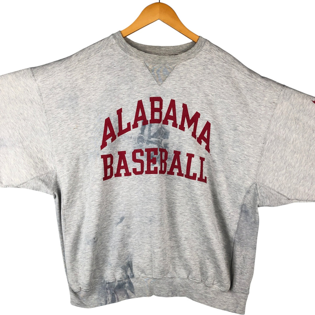 90'S Nike College Sweatshirt, Men's XL, Vintage cotton gray type Vintage Second Hand