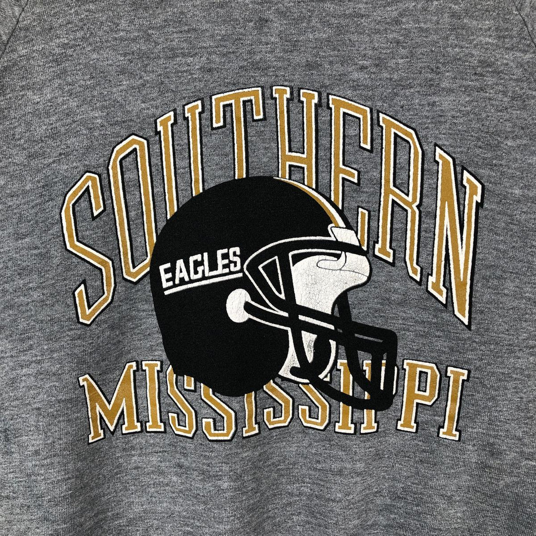 Vintage 70s-80'S Russell Jerseys triple print college sweatshirt, made in the USA, men's size L polyester gray type Vintage Second Hand