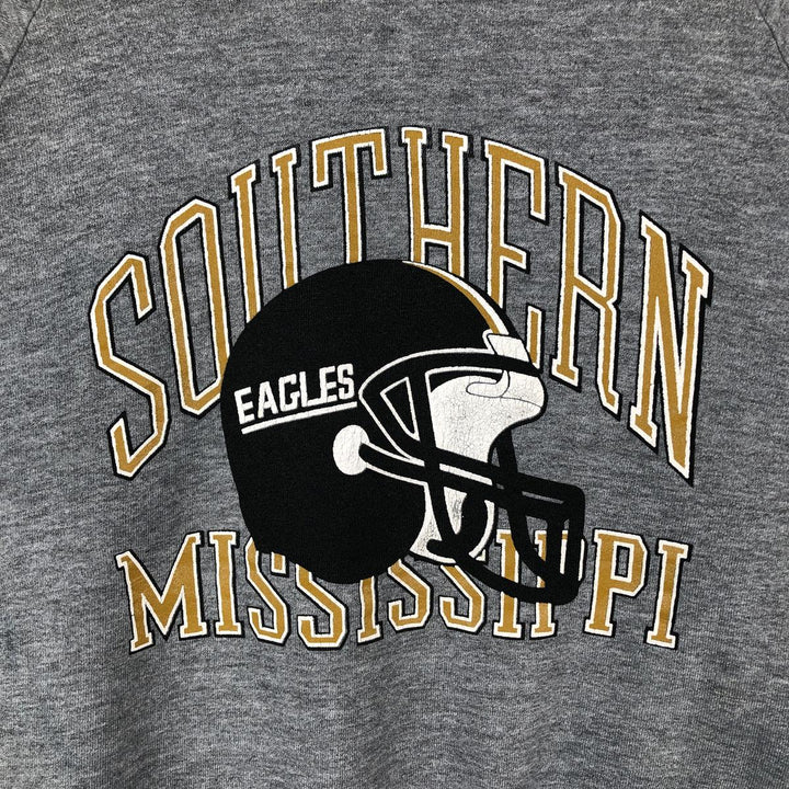 Vintage 70s-80'S Russell Jerseys triple print college sweatshirt, made in the USA, men's size L polyester gray type Vintage Second Hand