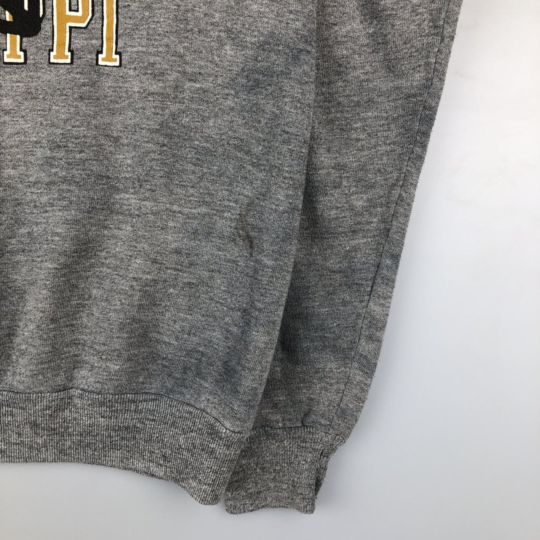 Vintage 70s-80'S Russell Jerseys triple print college sweatshirt, made in the USA, men's size L polyester gray type Vintage Second Hand