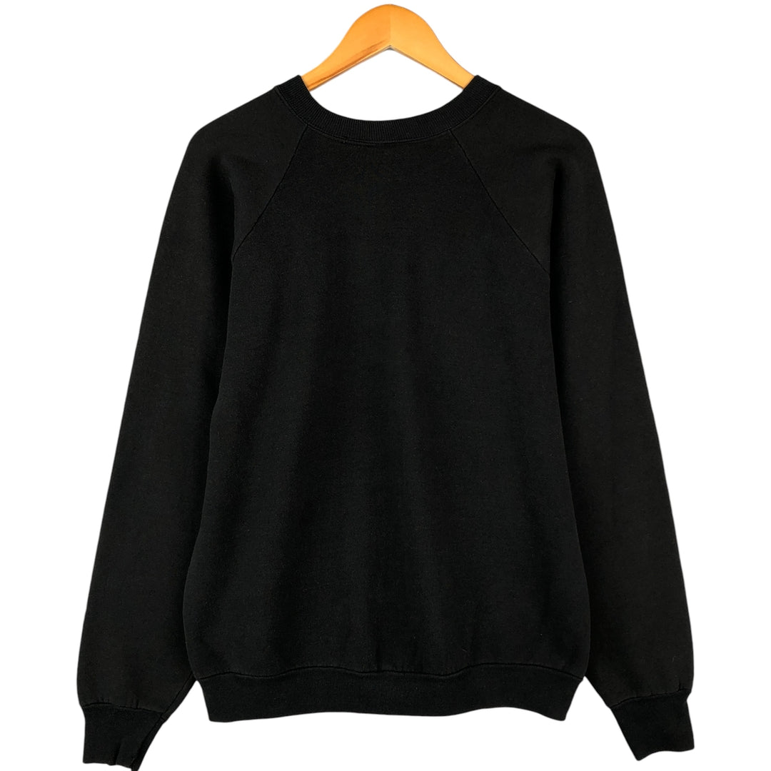 Vintage 1980'S Fruit of the Loom University of Iowa logo sweatshirt, Made in USA, Men's XL unclear black type Vintage Second Hand