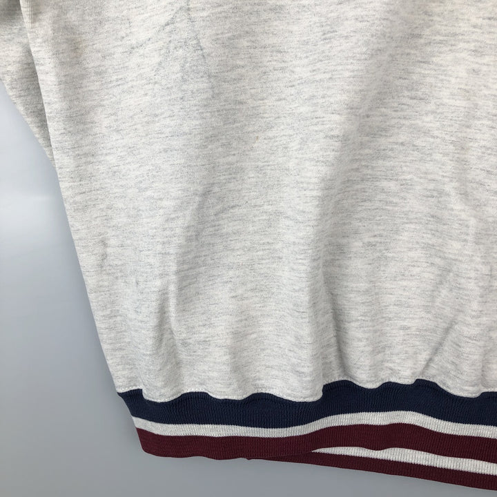 80s-90'S Jerzees College Sweatshirt, Made in USA, Men's Size L, Vintage cotton gray type Vintage Second Hand