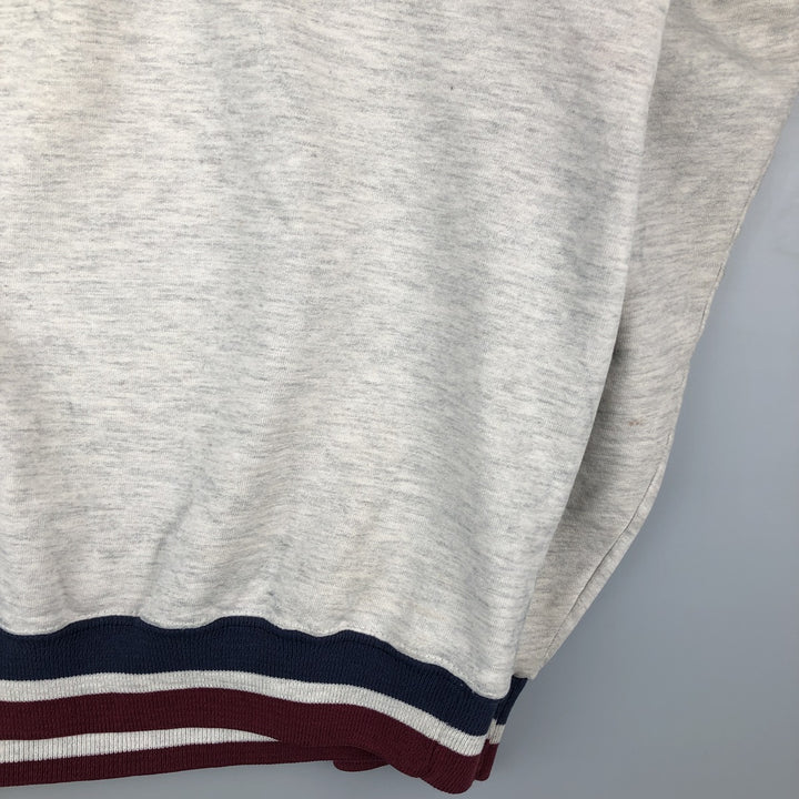 80s-90'S Jerzees College Sweatshirt, Made in USA, Men's Size L, Vintage cotton gray type Vintage Second Hand