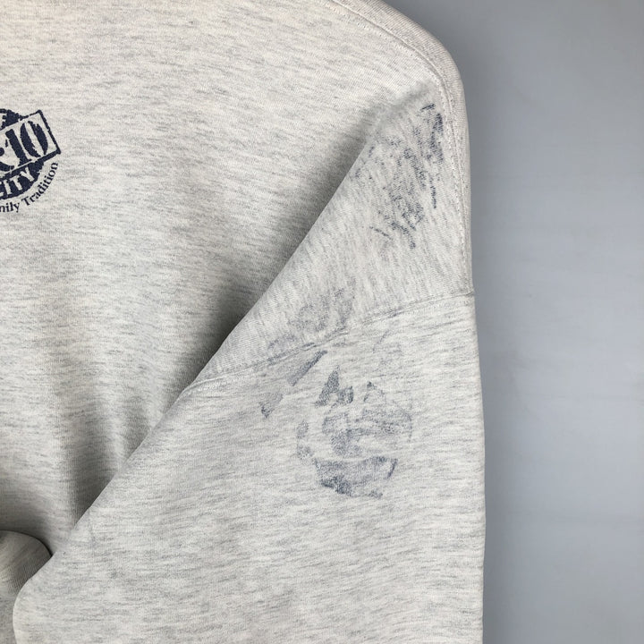 80s-90'S Jerzees College Sweatshirt, Made in USA, Men's Size L, Vintage cotton gray type Vintage Second Hand