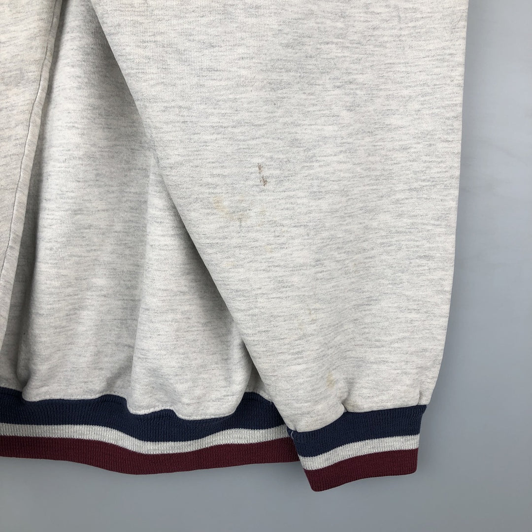 80s-90'S Jerzees College Sweatshirt, Made in USA, Men's Size L, Vintage cotton gray type Vintage Second Hand